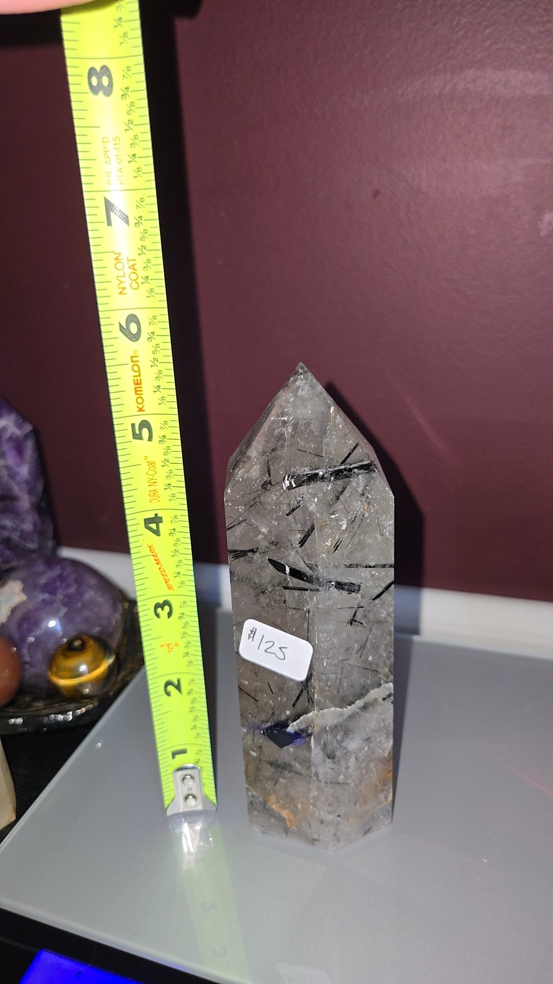 Tourmaline in Quartz Heavy tower