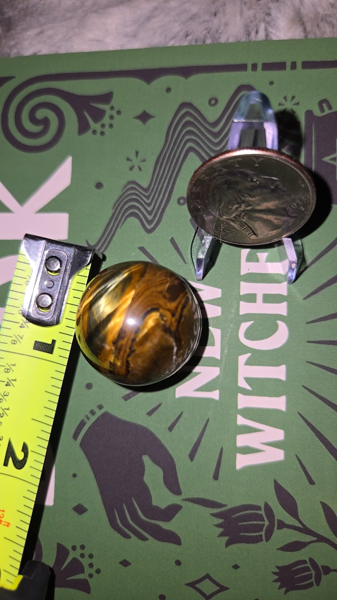 HQ baby Tigers eye sphere