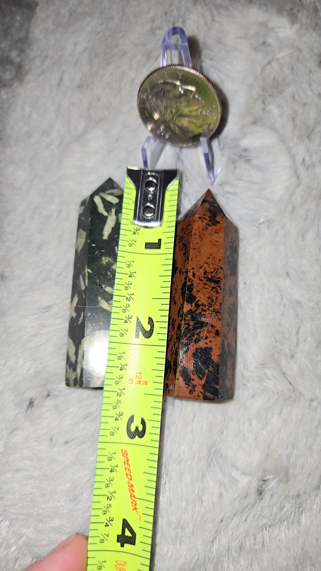 Baby towers(zebra jasper and mahogany obsidian)