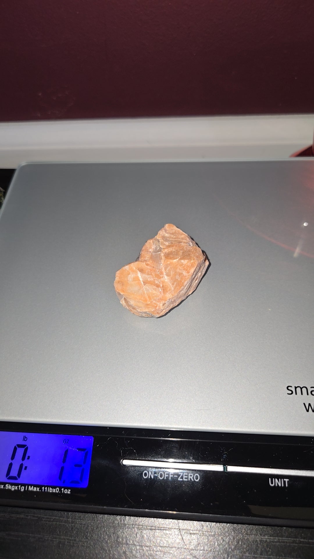 Rough peach moonstone