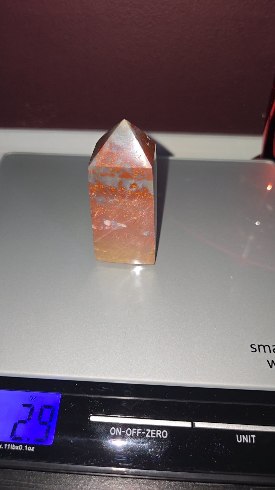 Ocean Jasper Tower w/ cotton candy Agate inclusions