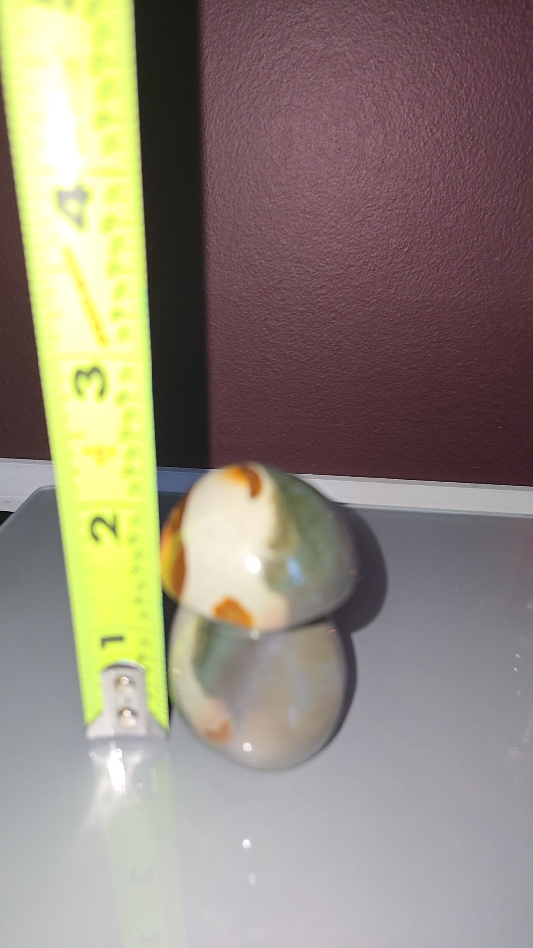 Polychrome Jasper Mushroom Carving