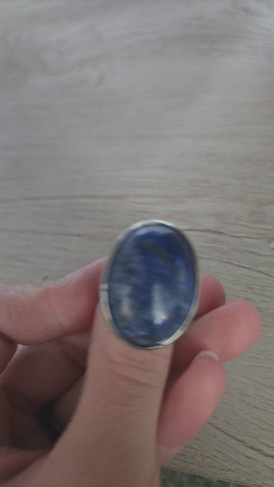 Sodalite adjustable ring