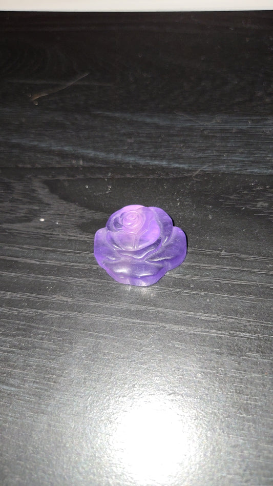Purple Fluorite Rose
