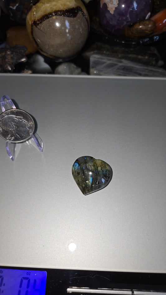 HQ Labradorite heart