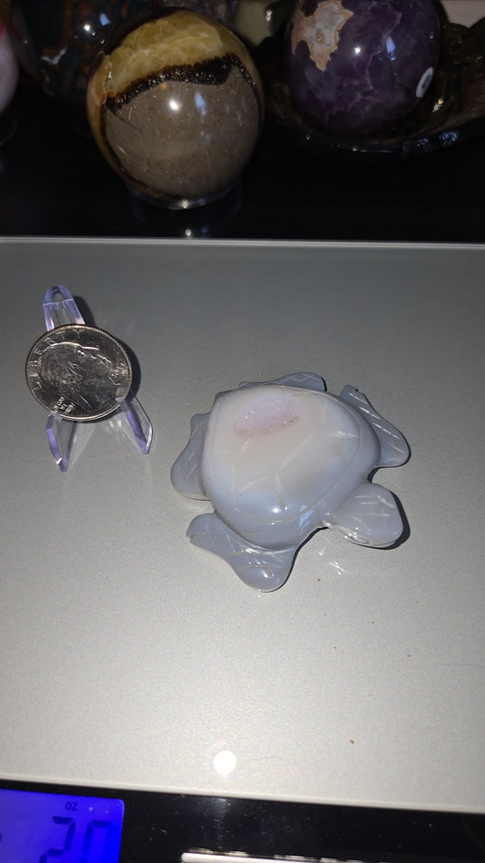 Agate Turtle Carving