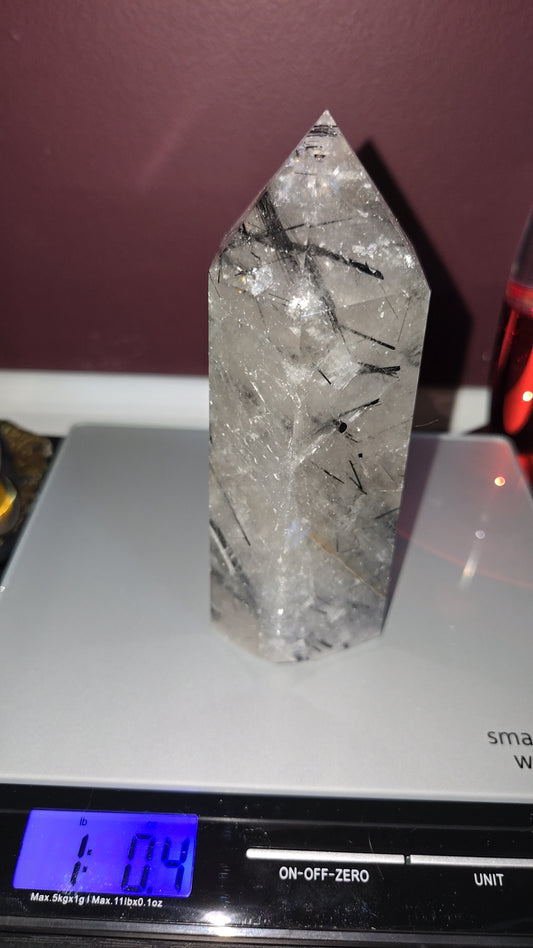 Tourmaline in Quartz Heavy tower