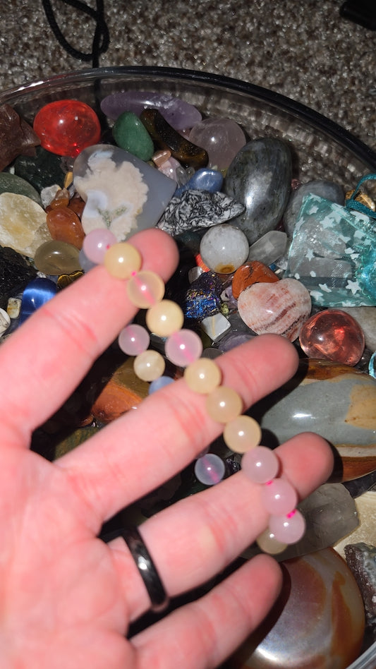 Morganite bracelet